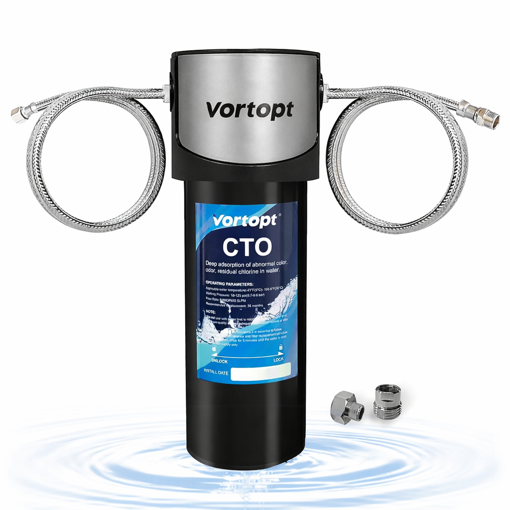 Vortopt Q7 Under Sink Water Filter System – Reduces PFAS, Microplastics & Chlorine