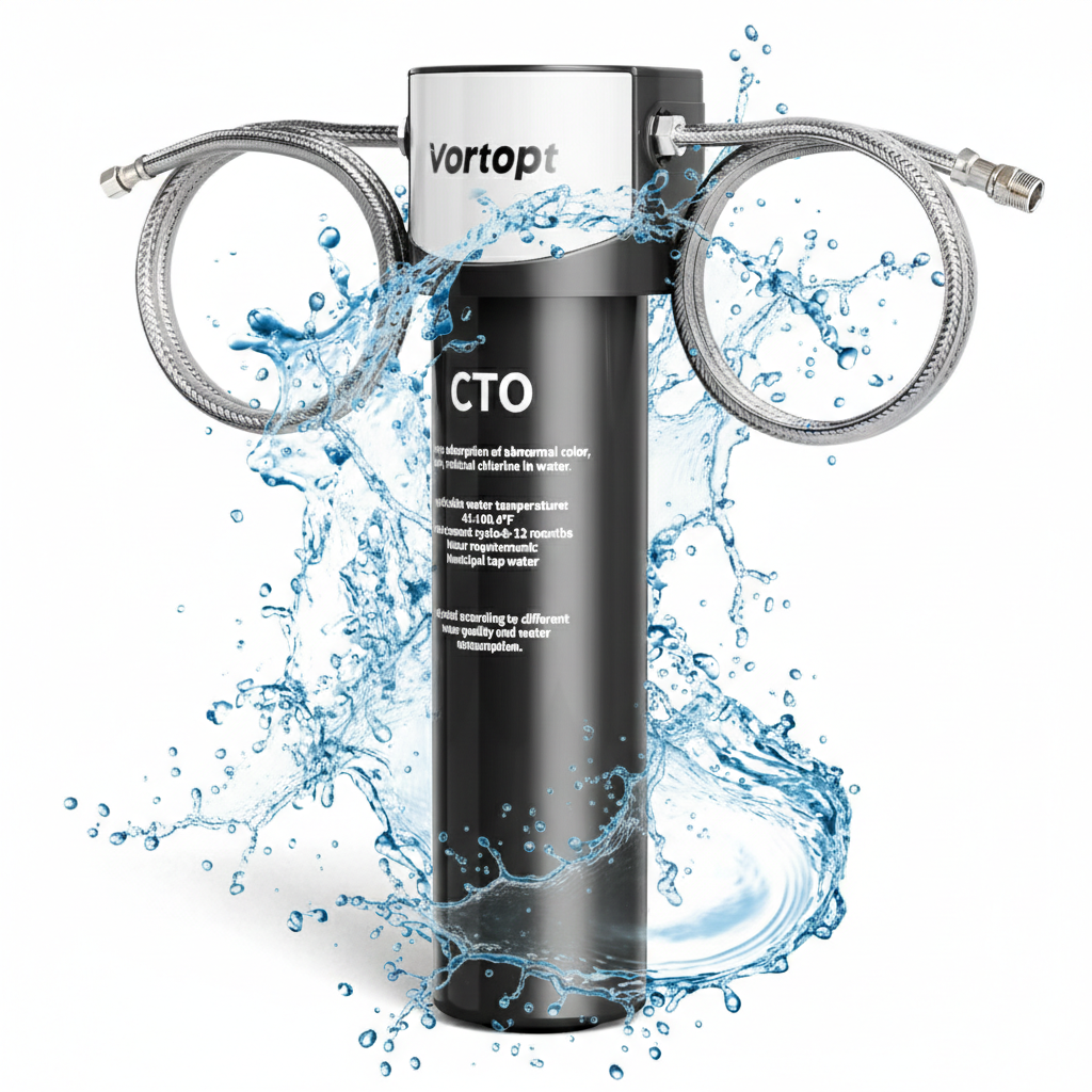 High Capacity Under Sink Water Filter System – Reduces PFAS, Microplastics & Chlorine